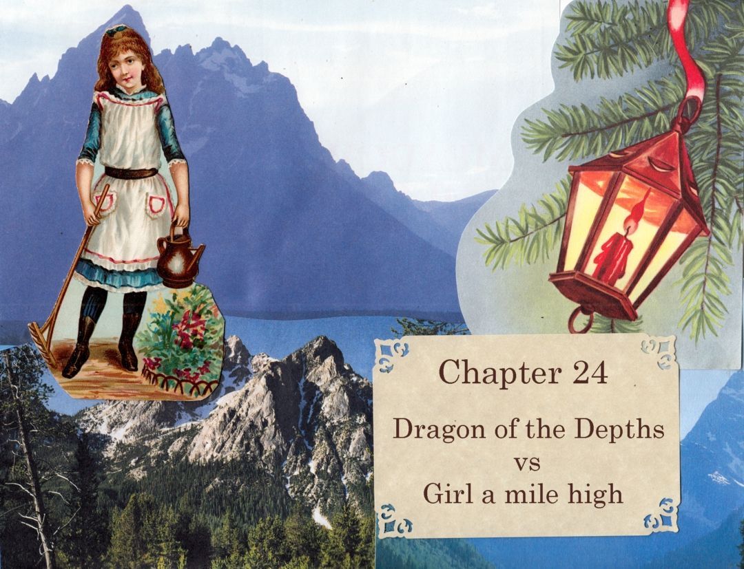 Dragon of the Depths vs Girl a mile high 1 panel 1